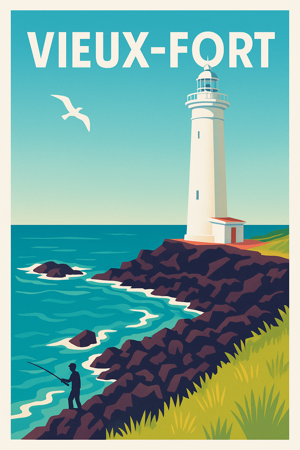 Affiche de Vieux-Fort - Havre de paix au bord de la mer