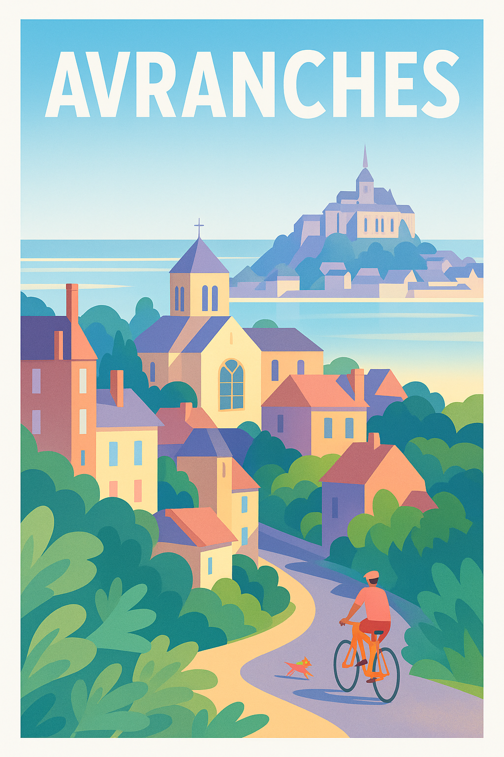 Affiche de Avranches - Escapade paisible entre terre et mer