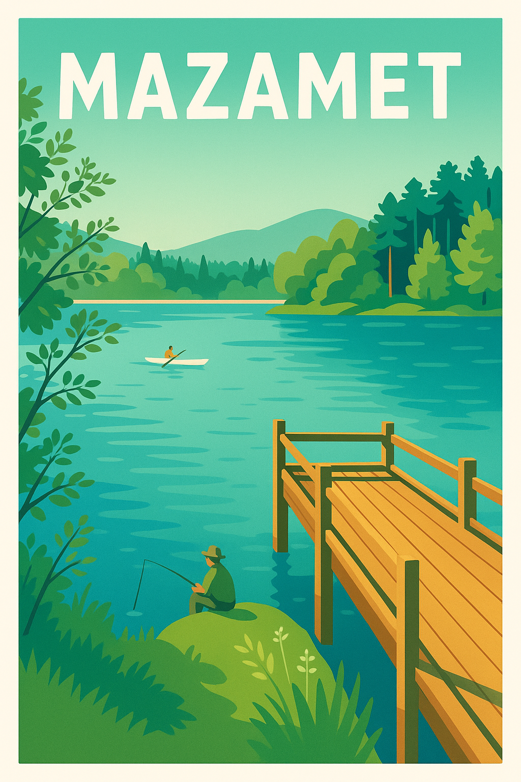 Affiche de Mazamet - Évasion paisible au bord de l'eau