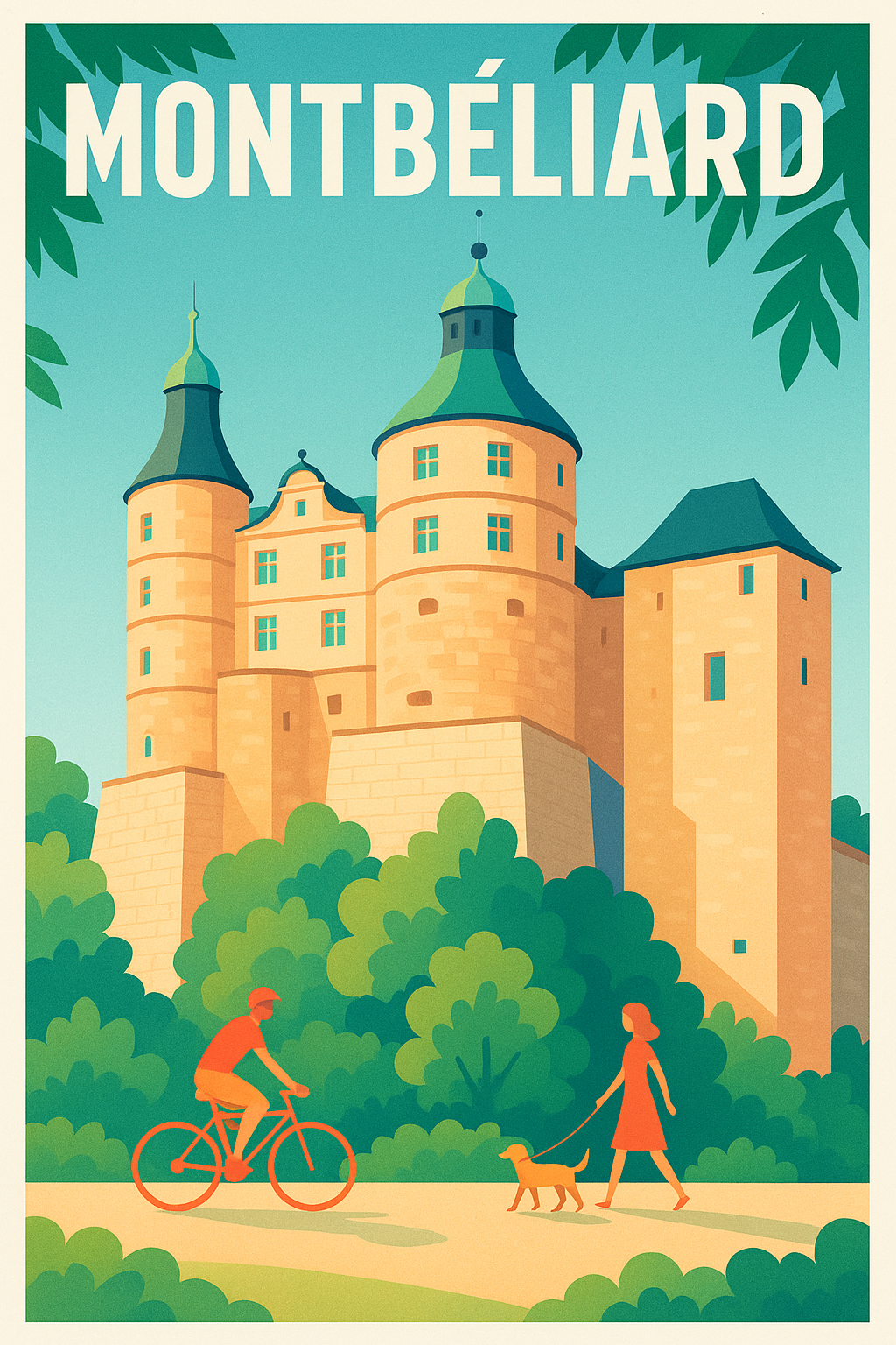 Affiche de Montbéliard - Charme et patrimoine au cœur de la nature