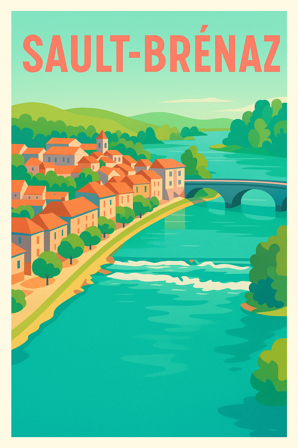 Affiche de Sault-Brénaz - Charme et Sérénité au Bord de l'Eau