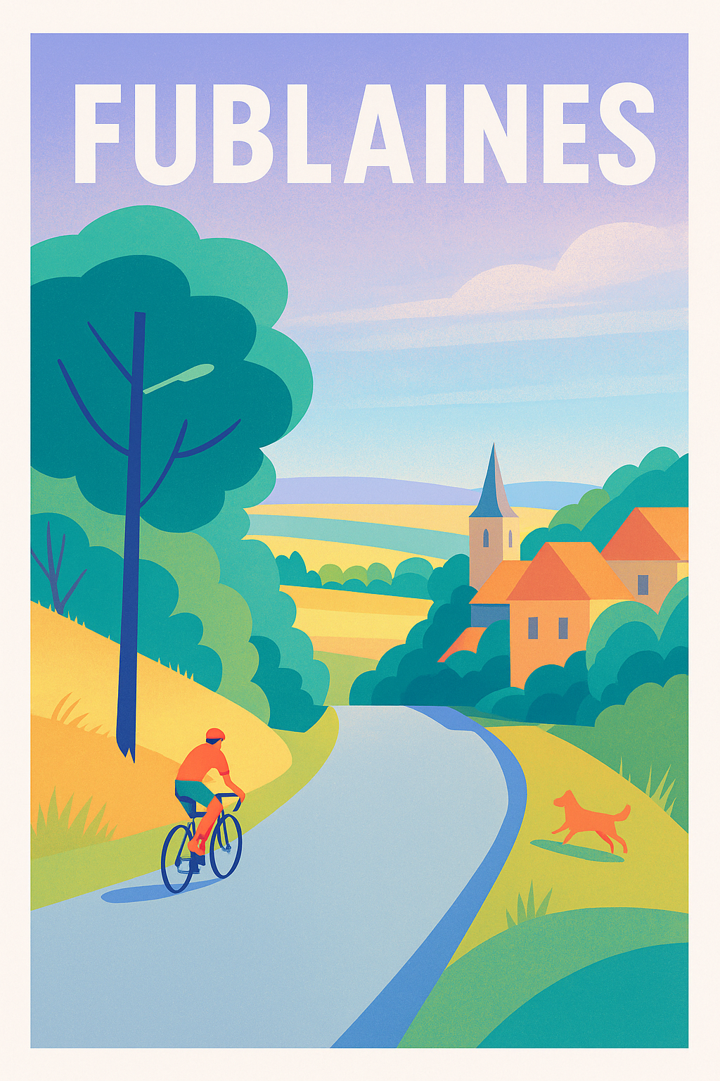 Affiche de Fublaines - Évasion à vélo au cœur de la campagne
