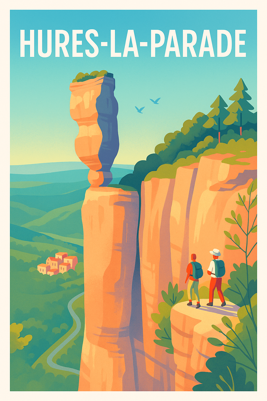Affiche de Hures-la-Parade - L'appel des falaises emblématiques