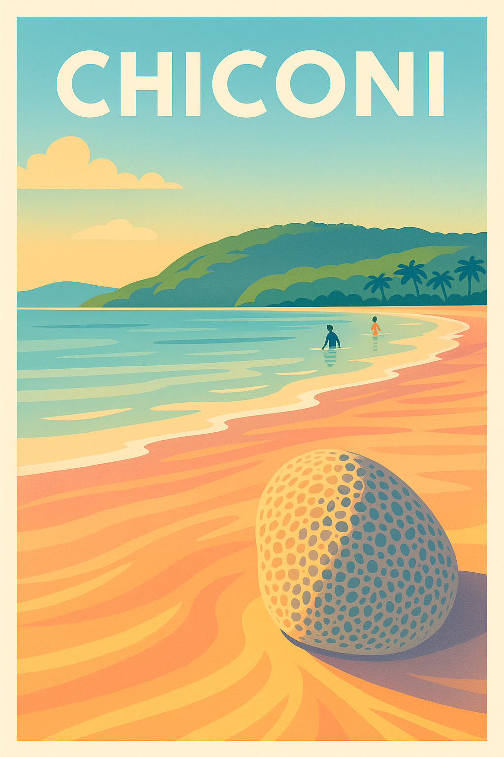 Affiche de Chiconi - Évasion balnéaire tropicale