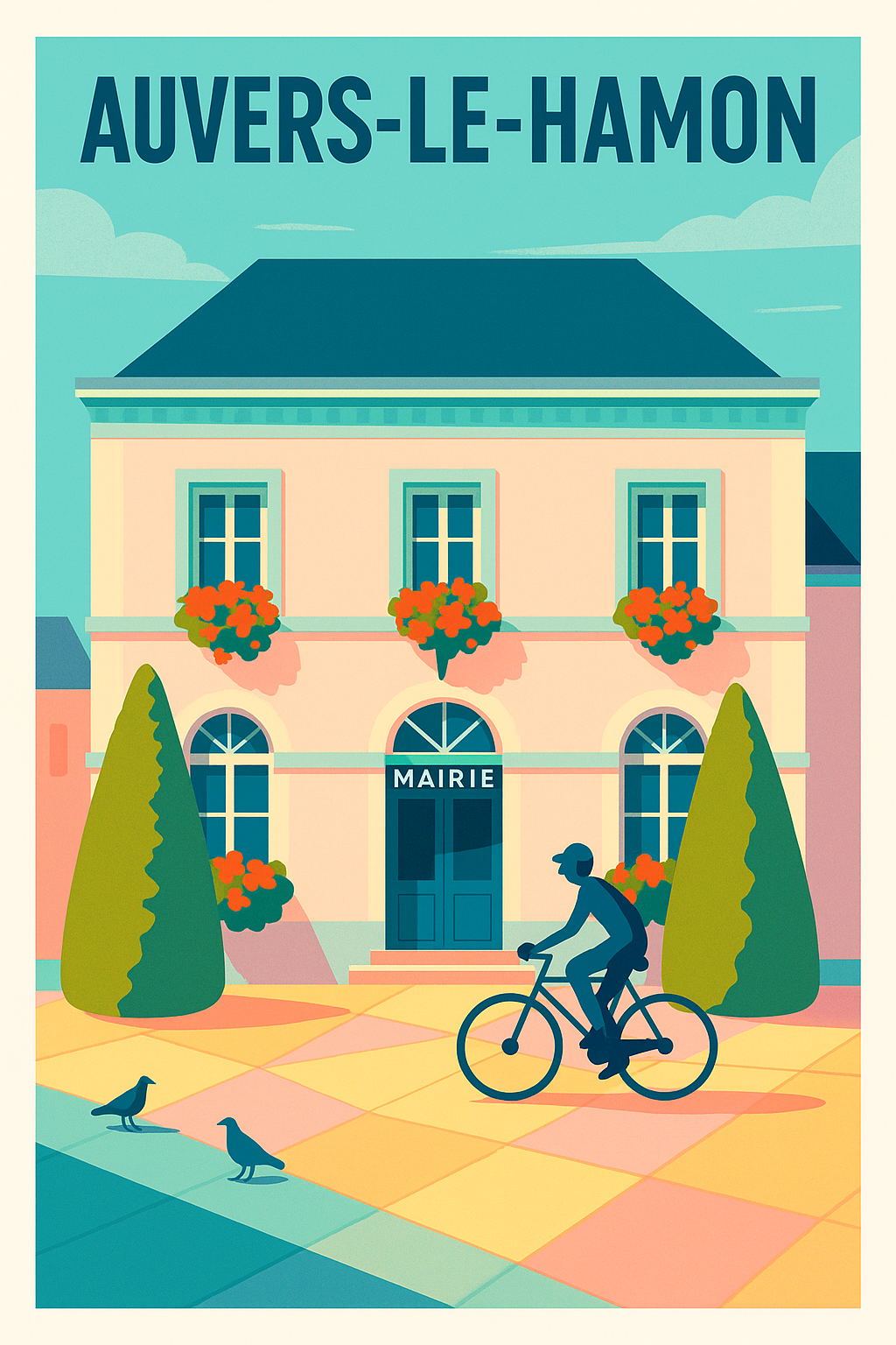 Affiche de Auvers-le-Hamon - Charme et sérénité à la mairie