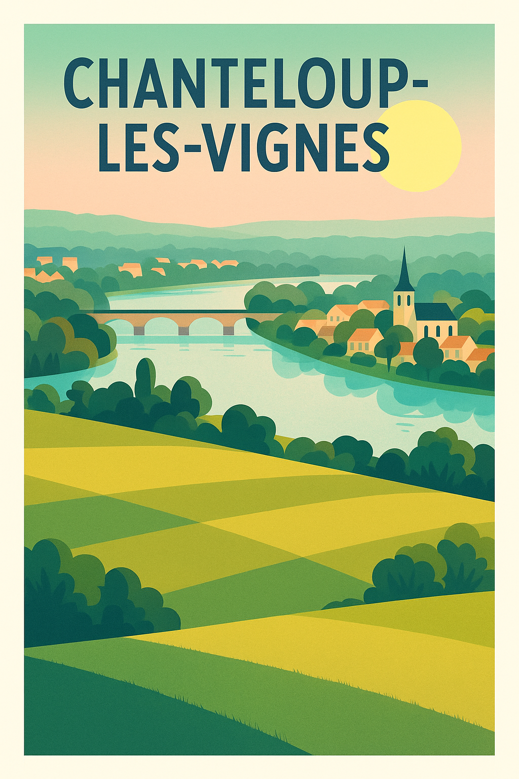 Affiche de Chanteloup-les-Vignes - Harmonie champêtre au fil de l'eau