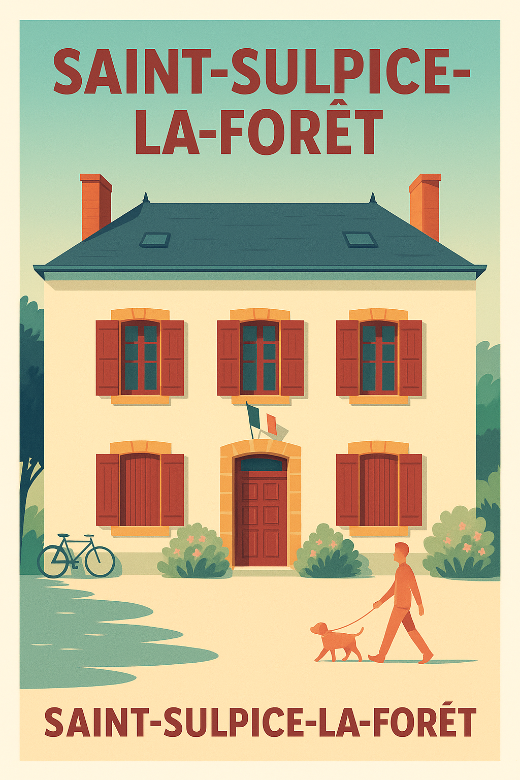 Affiche de Saint-Sulpice-la-Forêt - Charme et quiétude au cœur de la Bretagne