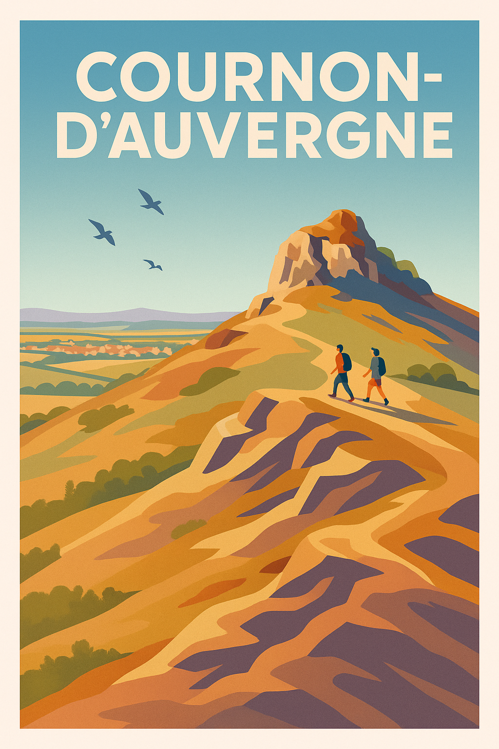 Affiche de Cournon-d'Auvergne - Évasion et nature au cœur de l'Auvergne