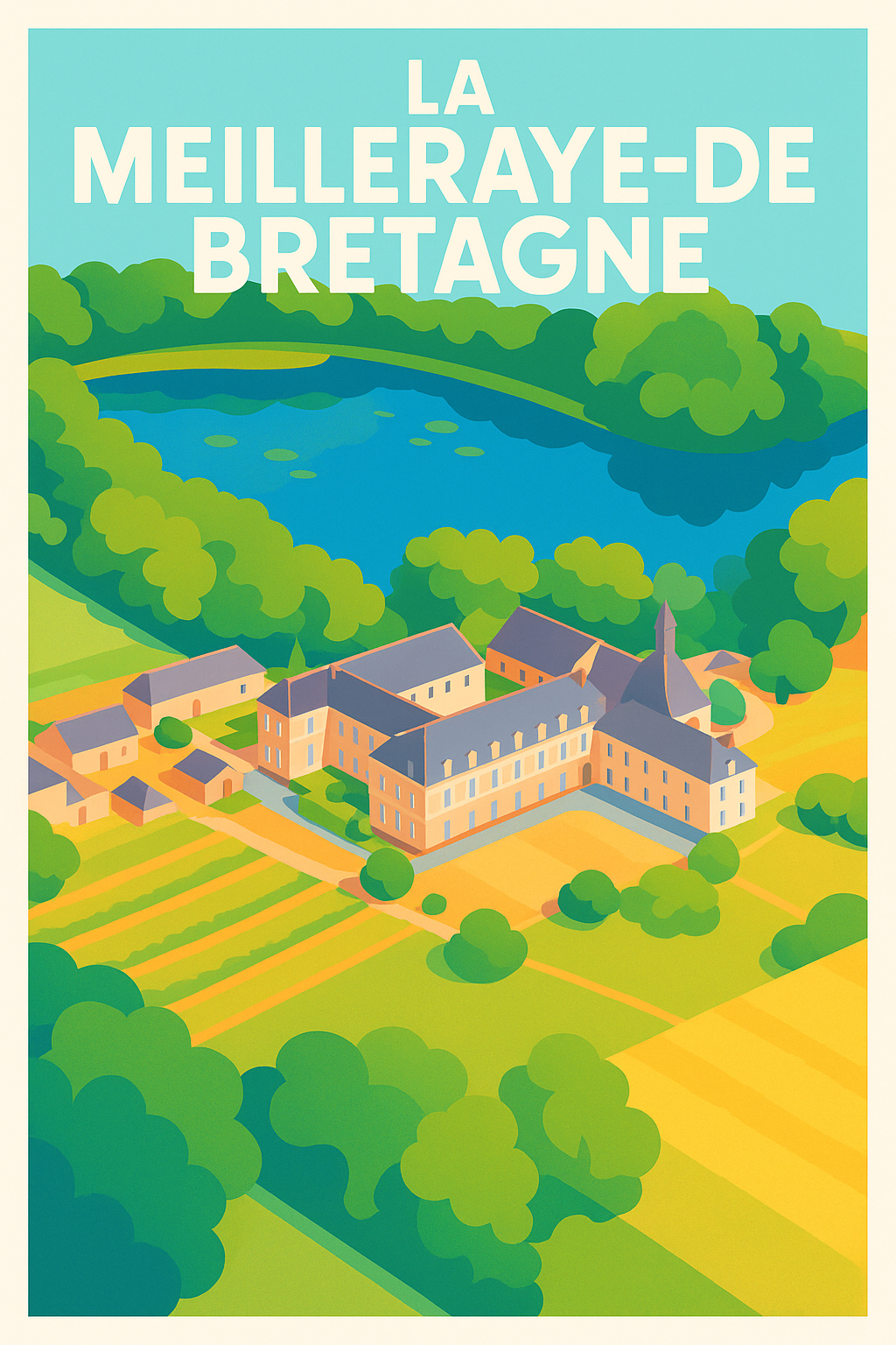 Affiche de La Meilleraye-de-Bretagne - Charme bucolique en couleur