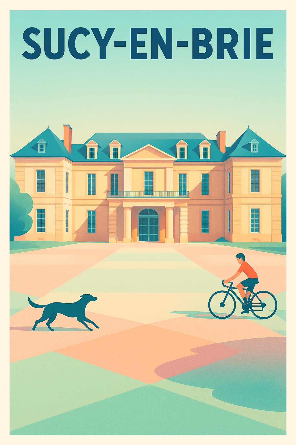 Affiche Sucy-en-Brie — Charme bucolique et douceur de vivre · poster d'art de Sucy-en-Brie