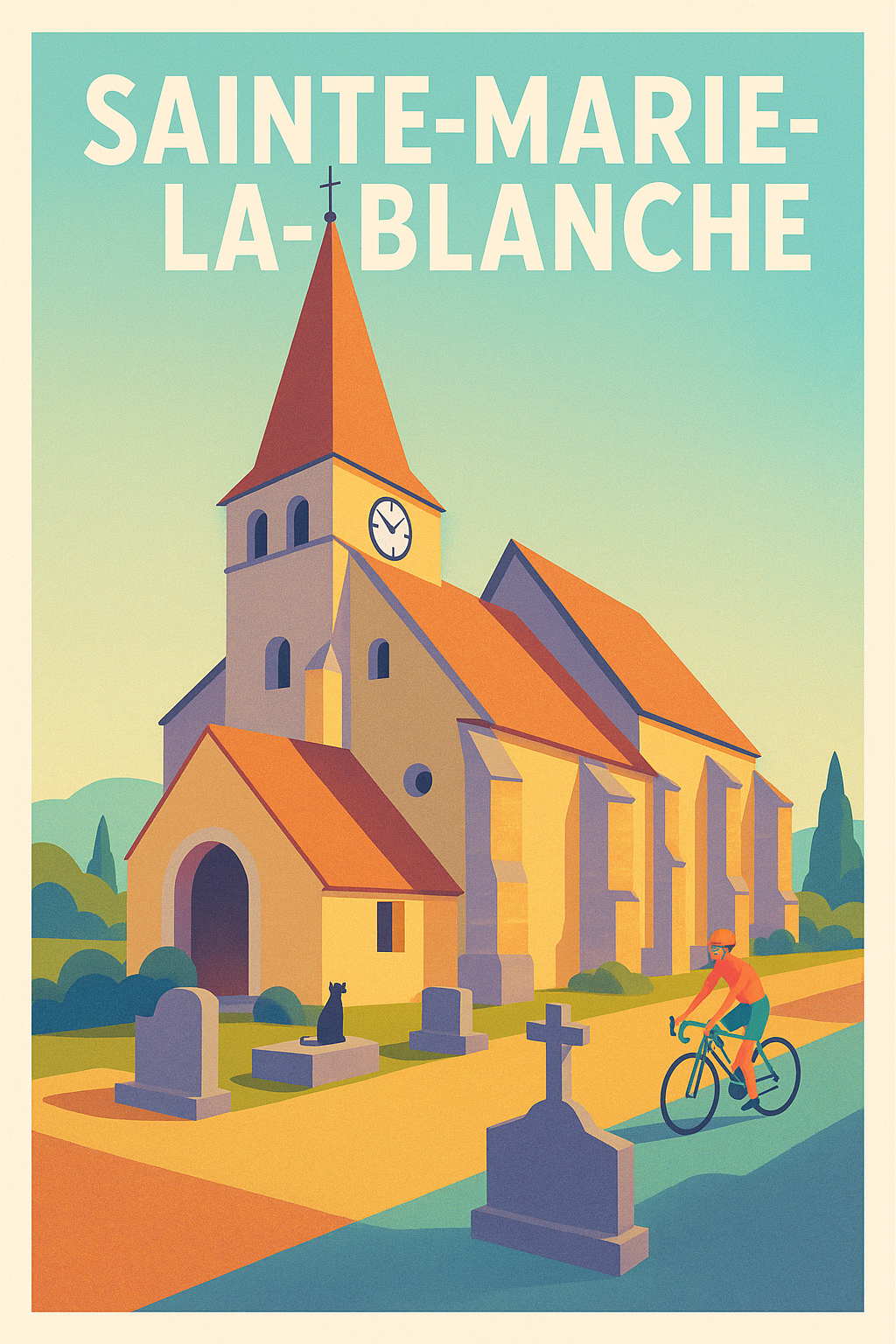 Affiche de Sainte-Marie-la-Blanche - Charme et Sérénité en Bourgogne
