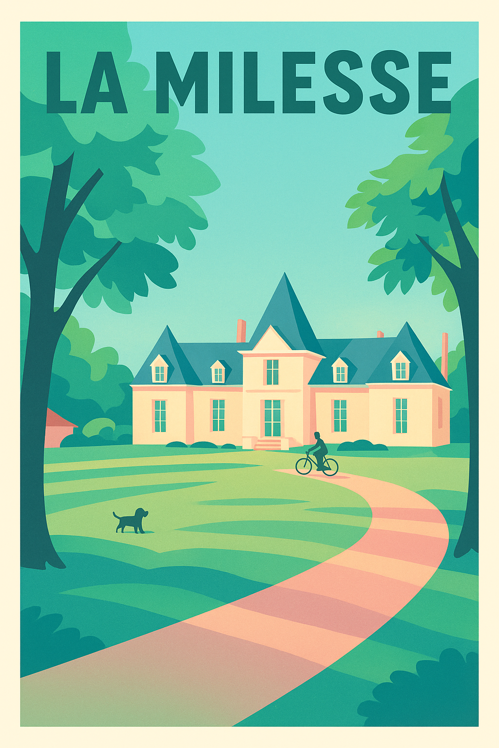 Affiche de La Milesse - L'élégance paisible à l'horizon
