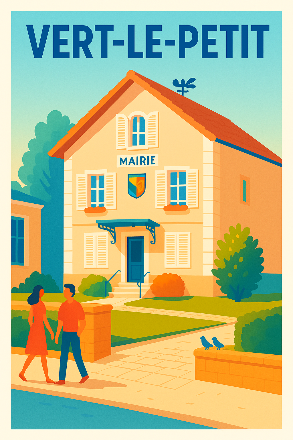 Affiche de Vert-le-Petit - Charme et sérénité au cœur du village