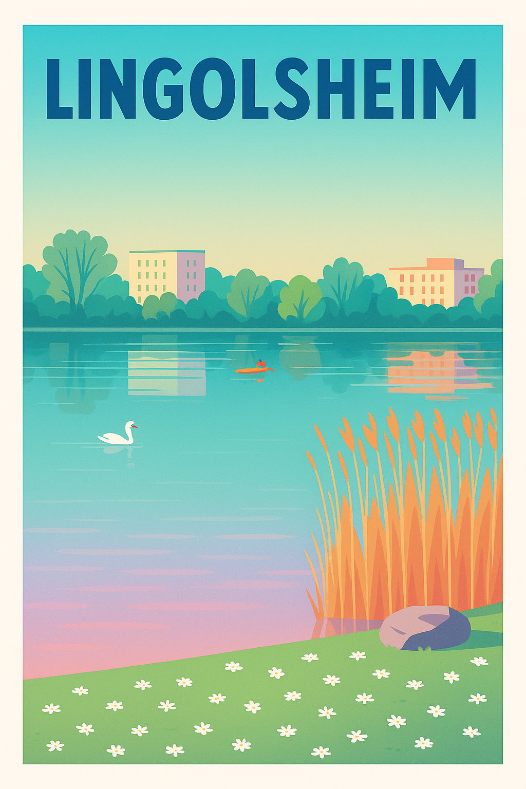 Affiche de Lingolsheim - Sérénité au bord de l'eau