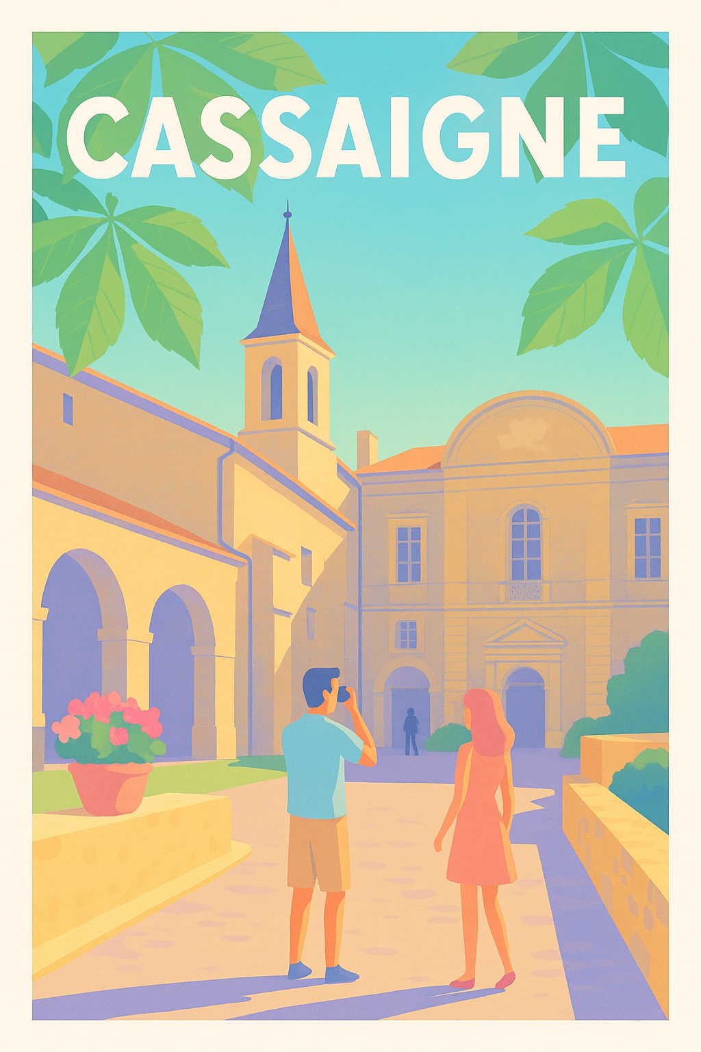 Affiche de Cassaigne - Balade ensoleillée au cœur du village