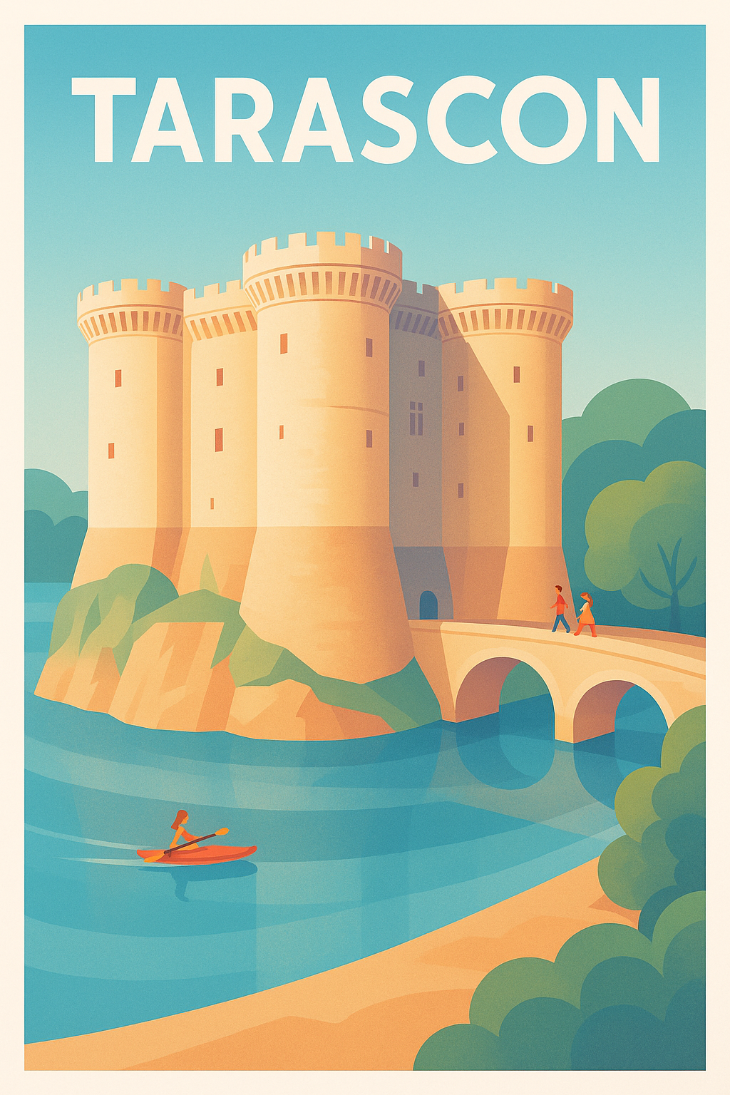 Affiche de Tarascon - Le charme médiéval au fil de l'eau