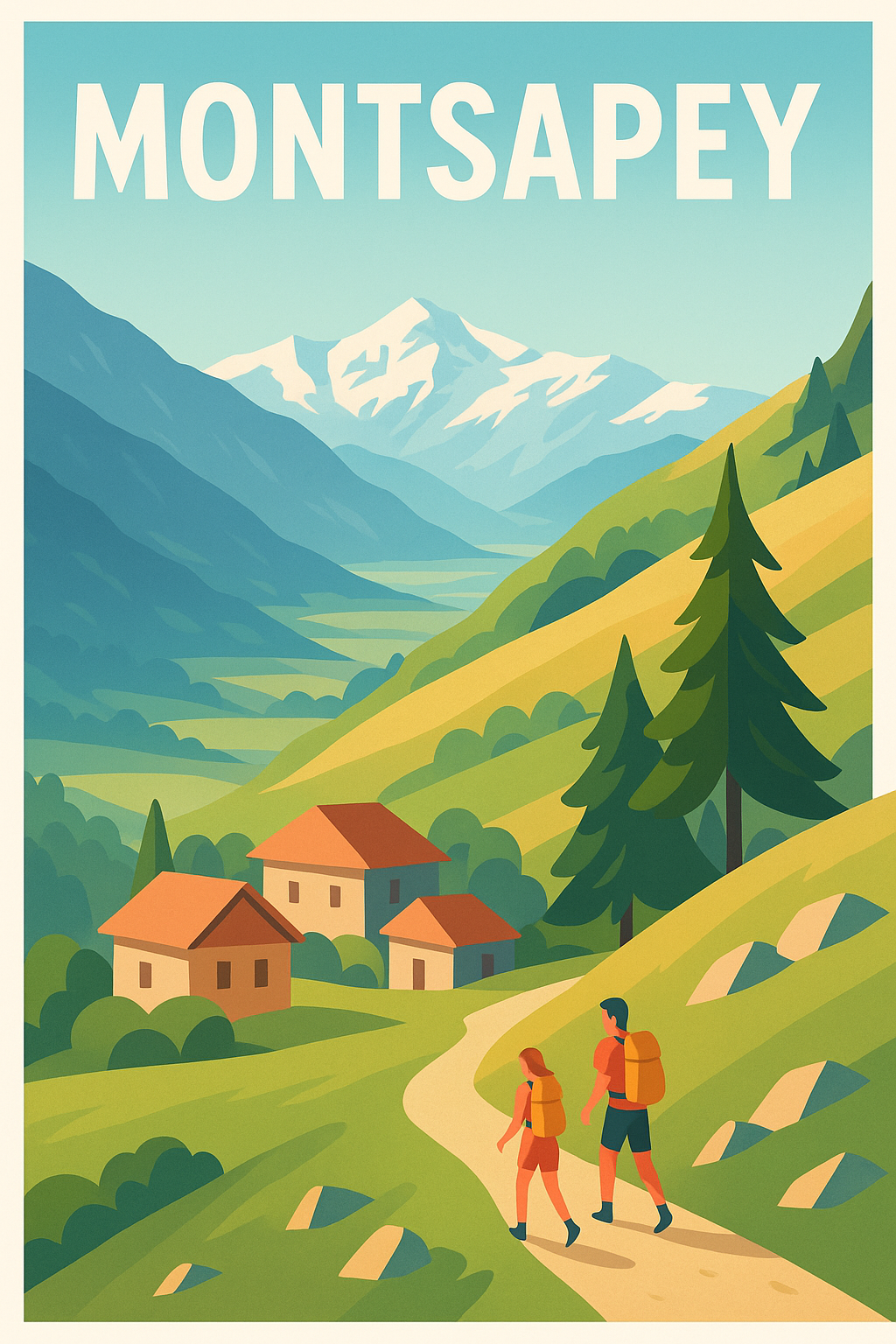 Affiche de Montsapey - Évasion bucolique en montagne