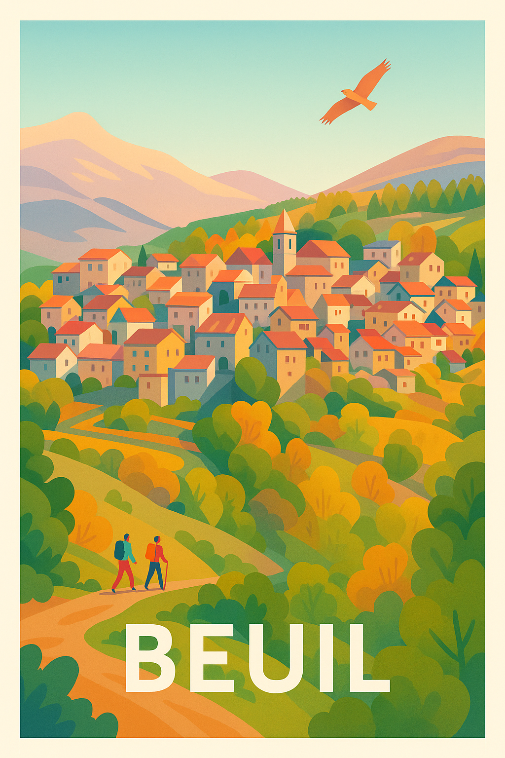 Affiche de Beuil - Nature et charme authentique en montagne