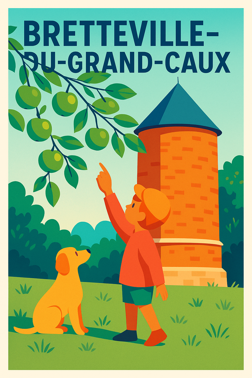 Affiche de Bretteville-du-Grand-Caux - Un havre de nature et de patrimoine