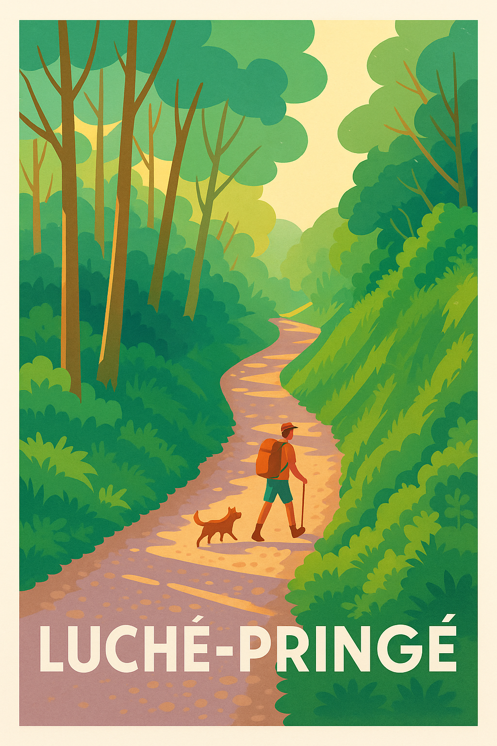 Affiche de Luché-Pringé - Escapade nature au cœur des bois