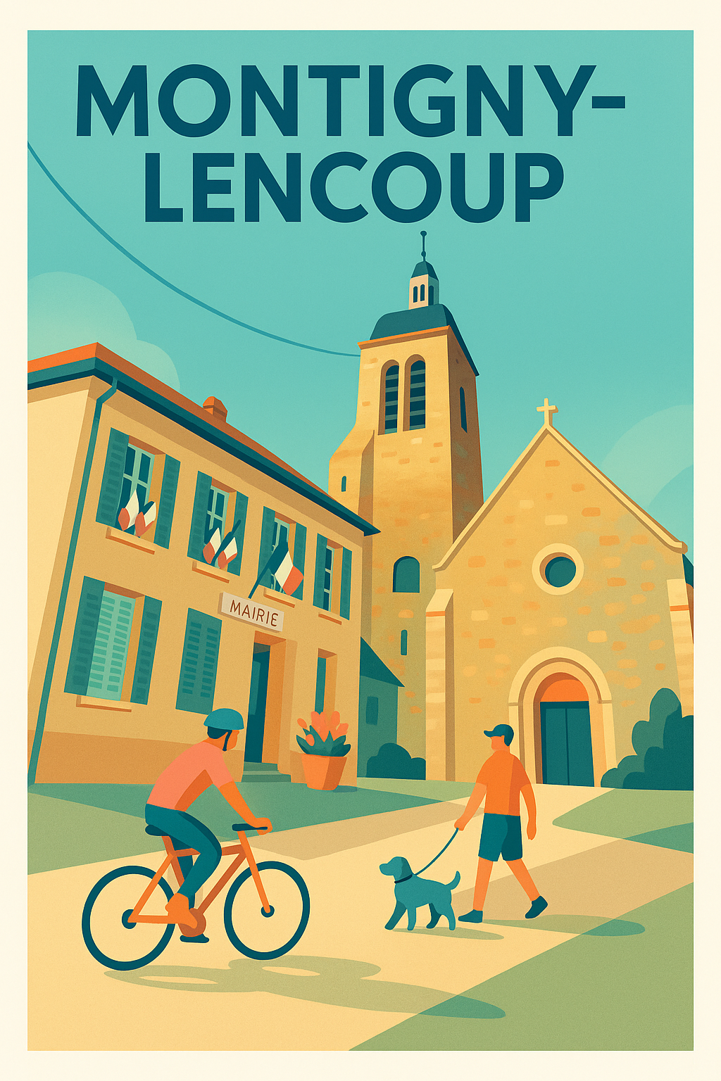 Affiche de Montigny-Lencoup - Charme et douceur de vie à la campagne