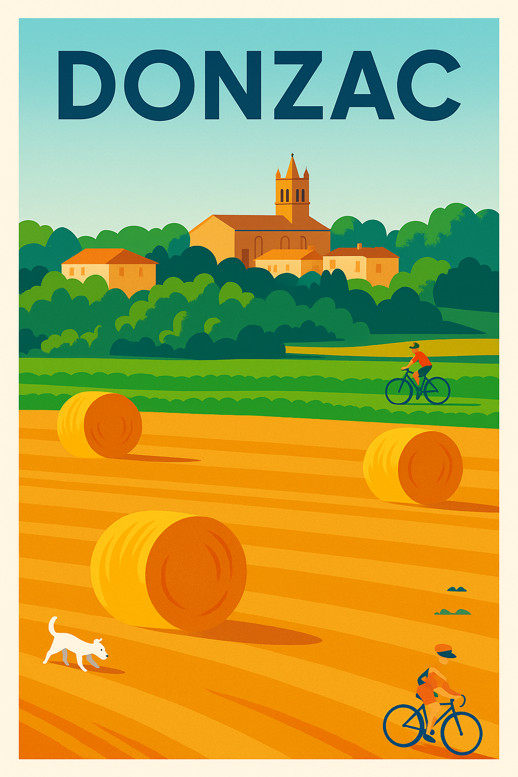 Affiche de Donzac - Escapade champêtre et cycliste