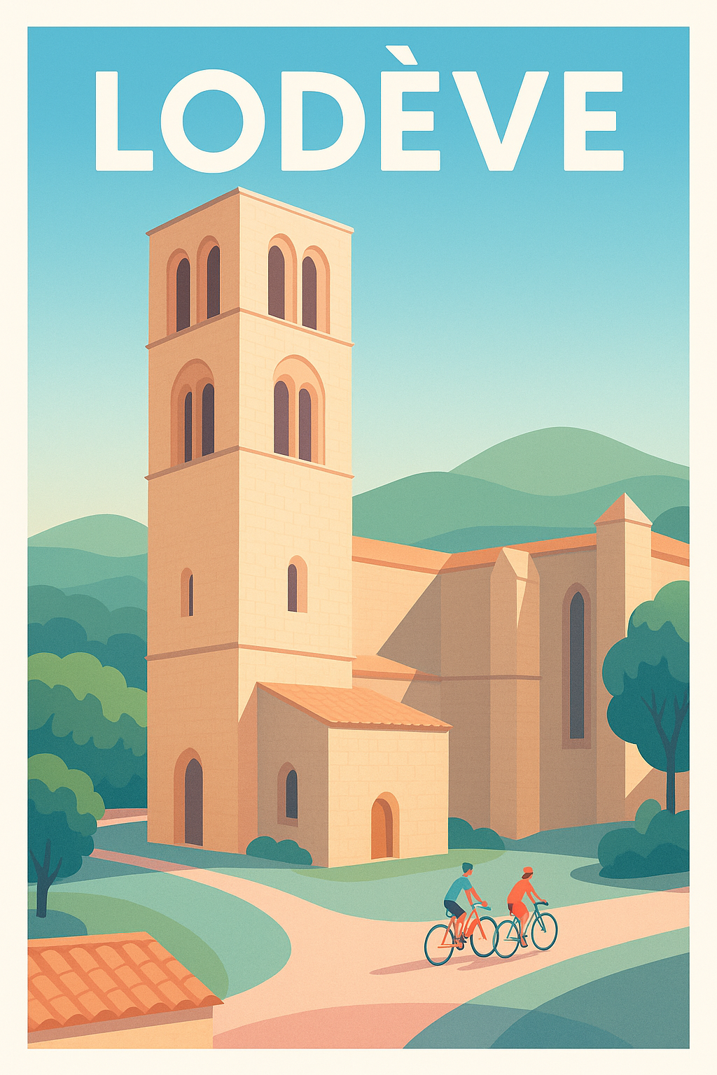 Affiche de Lodève - Sérénité et patrimoine au cœur de l'Hérault