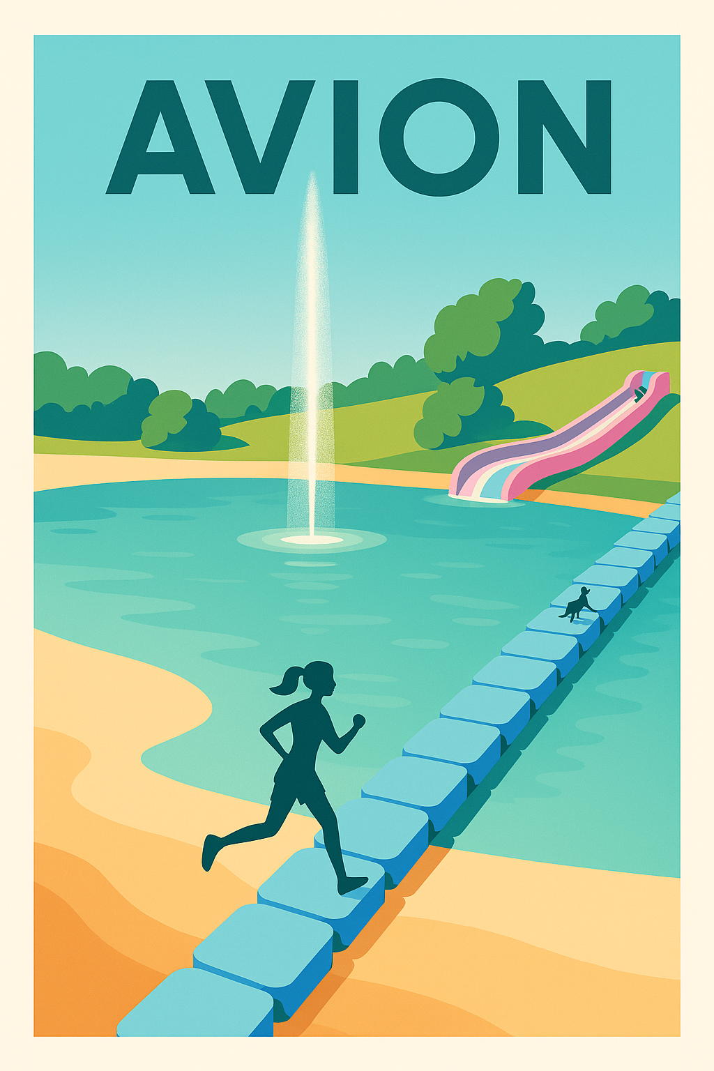 Affiche de Avion - Évasion et détente au cœur de la nature