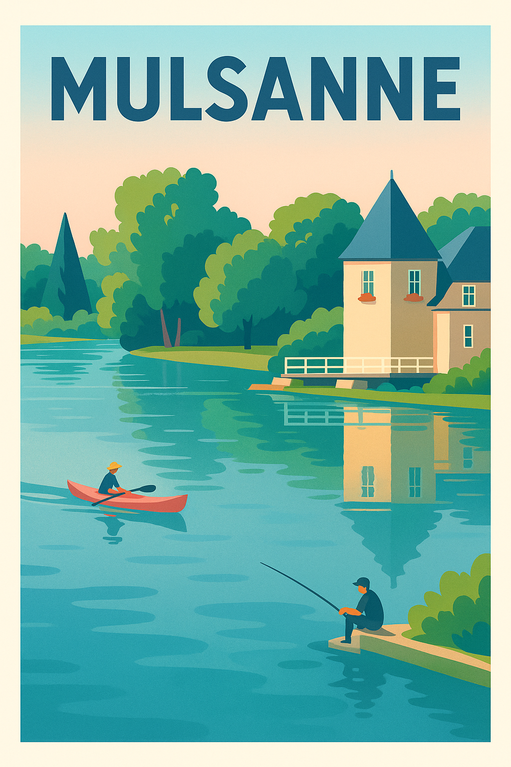 Affiche de Mulsanne - Sérénité au fil de l'eau