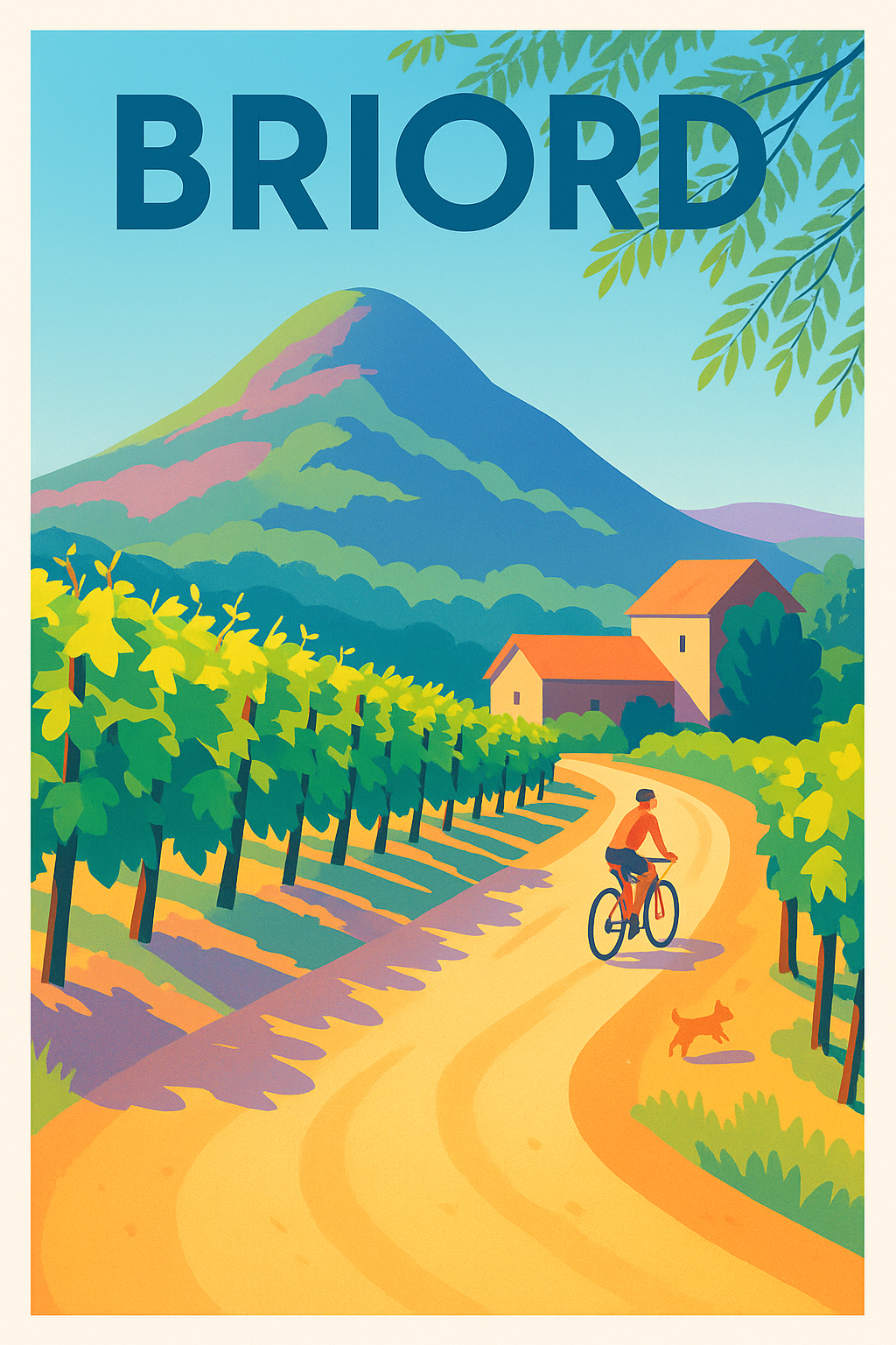 Affiche de Briord - Évasion à vélo au cœur des vignobles