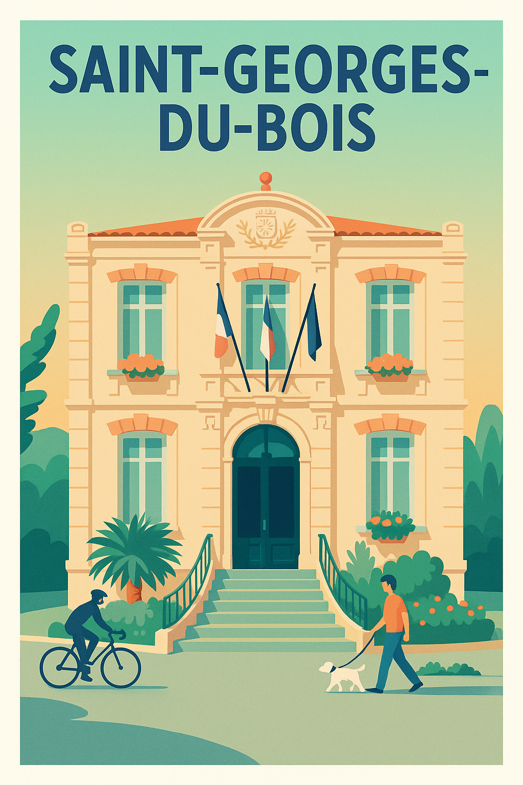 Affiche de Saint-Georges-du-Bois - Charme et vie locale au cœur de la mairie