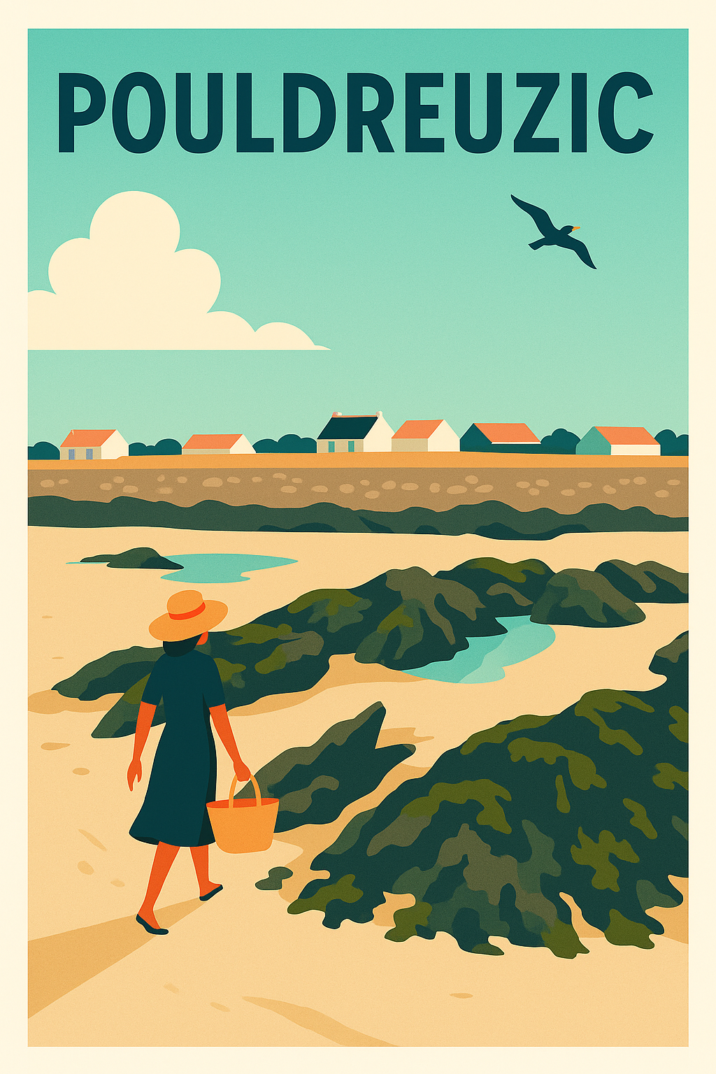 Affiche de Pouldreuzic - L'élégance d'un séjour breton intemporel