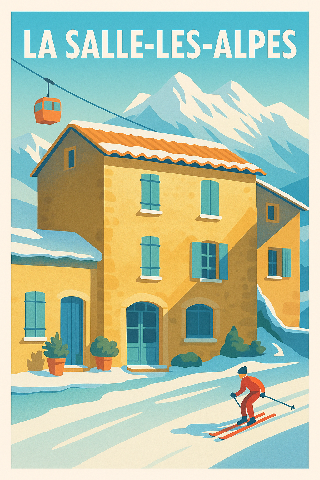 Affiche de La Salle-les-Alpes - L'âme alpine ensoleillée