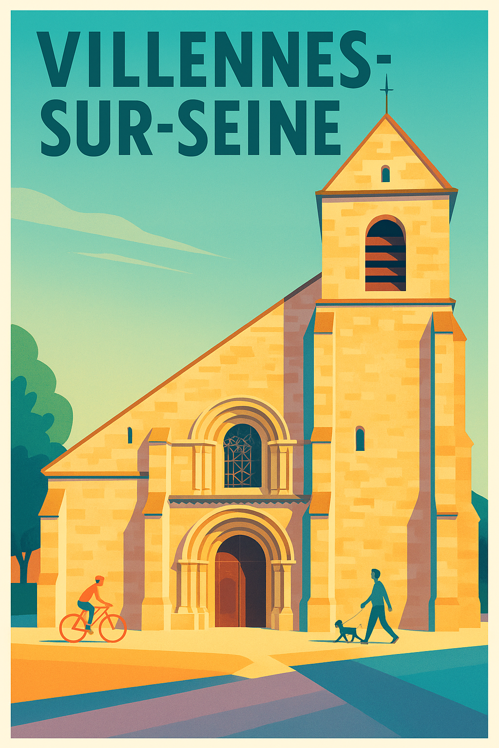 Affiche de Villennes-sur-Seine - Charme et sérénité au fil de l'eau