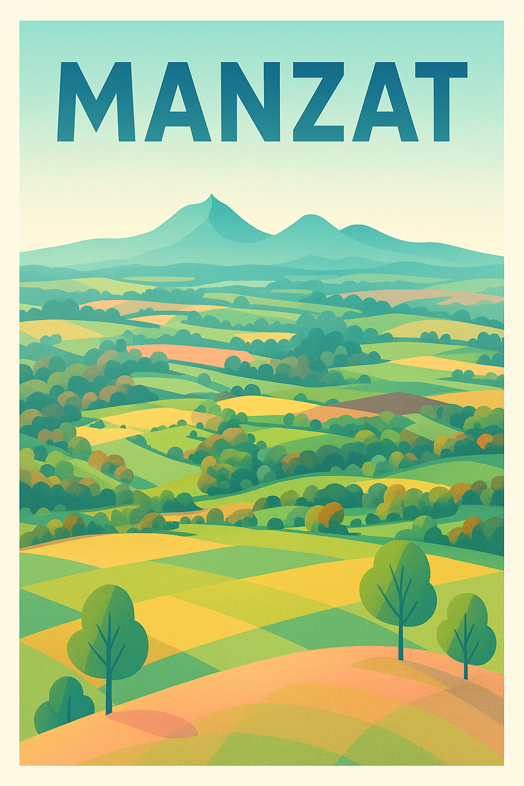 Affiche de Manzat - Évasion nature et paysages apaisants