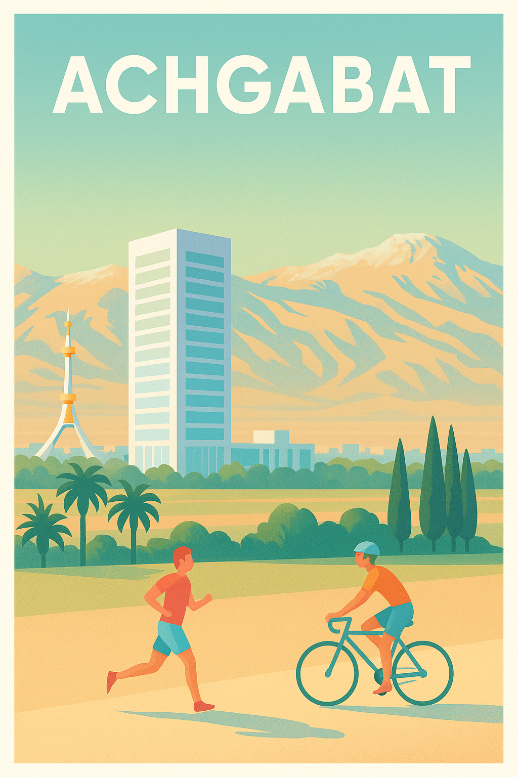 Affiche de Achgabat - Harmonie entre nature et modernité