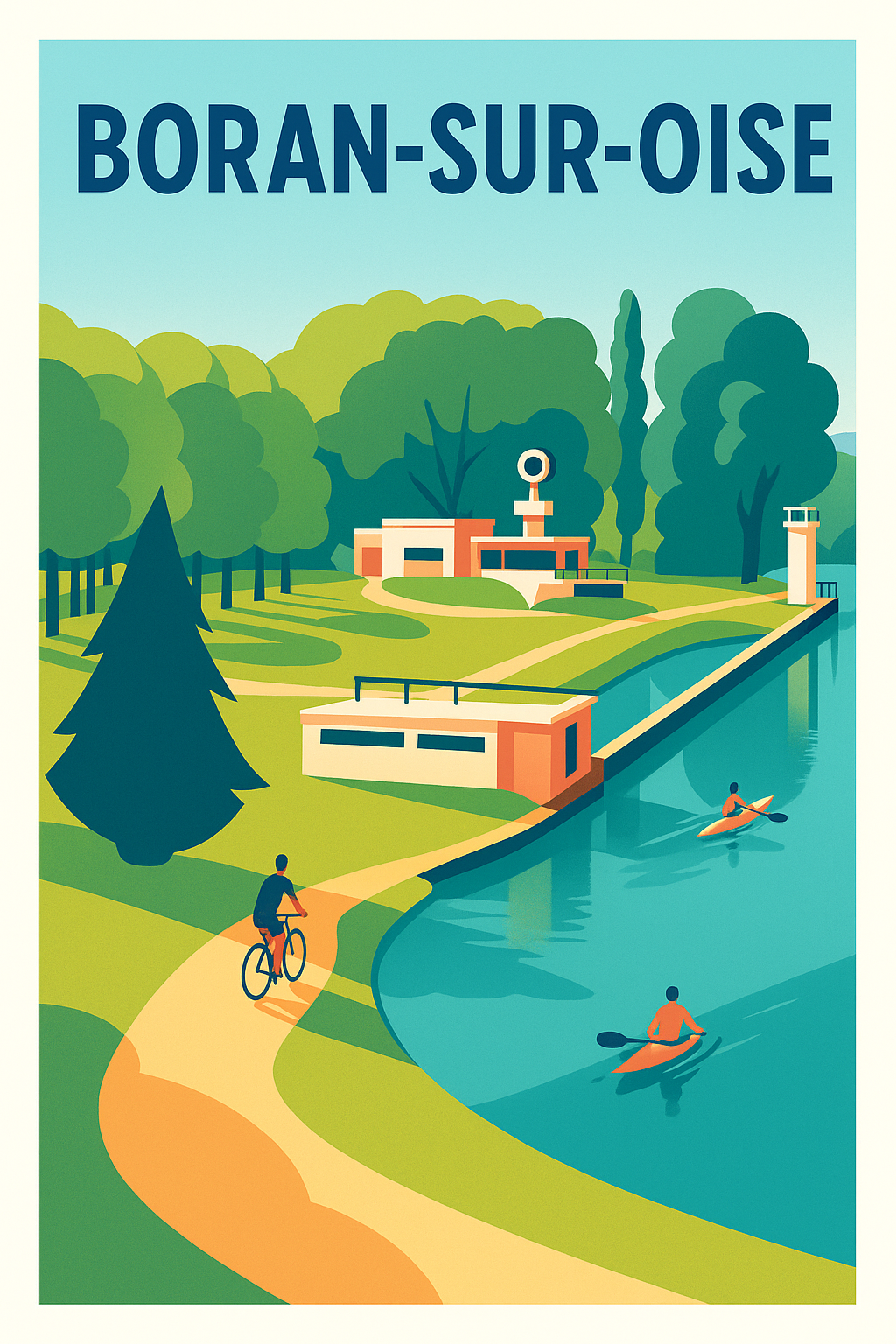 Affiche de Boran-sur-Oise - Évasion Nature et Activités au Fil de l'Eau
