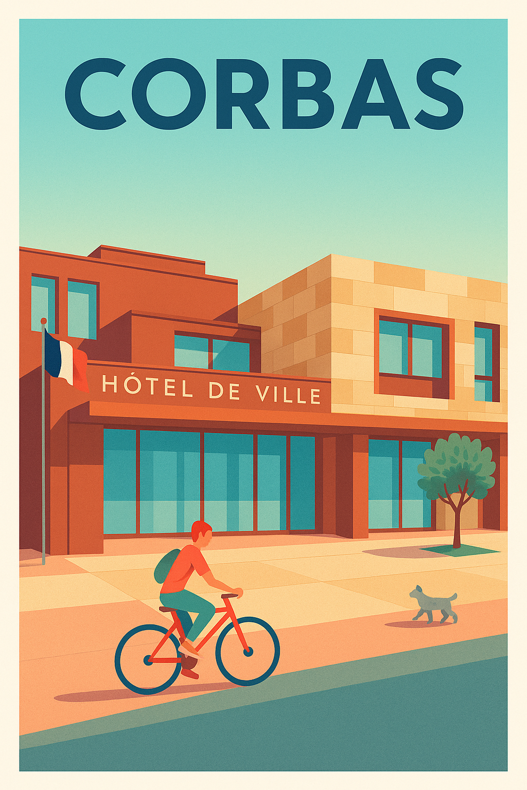 Affiche de Corbas - Charme moderne et convivialité urbaine