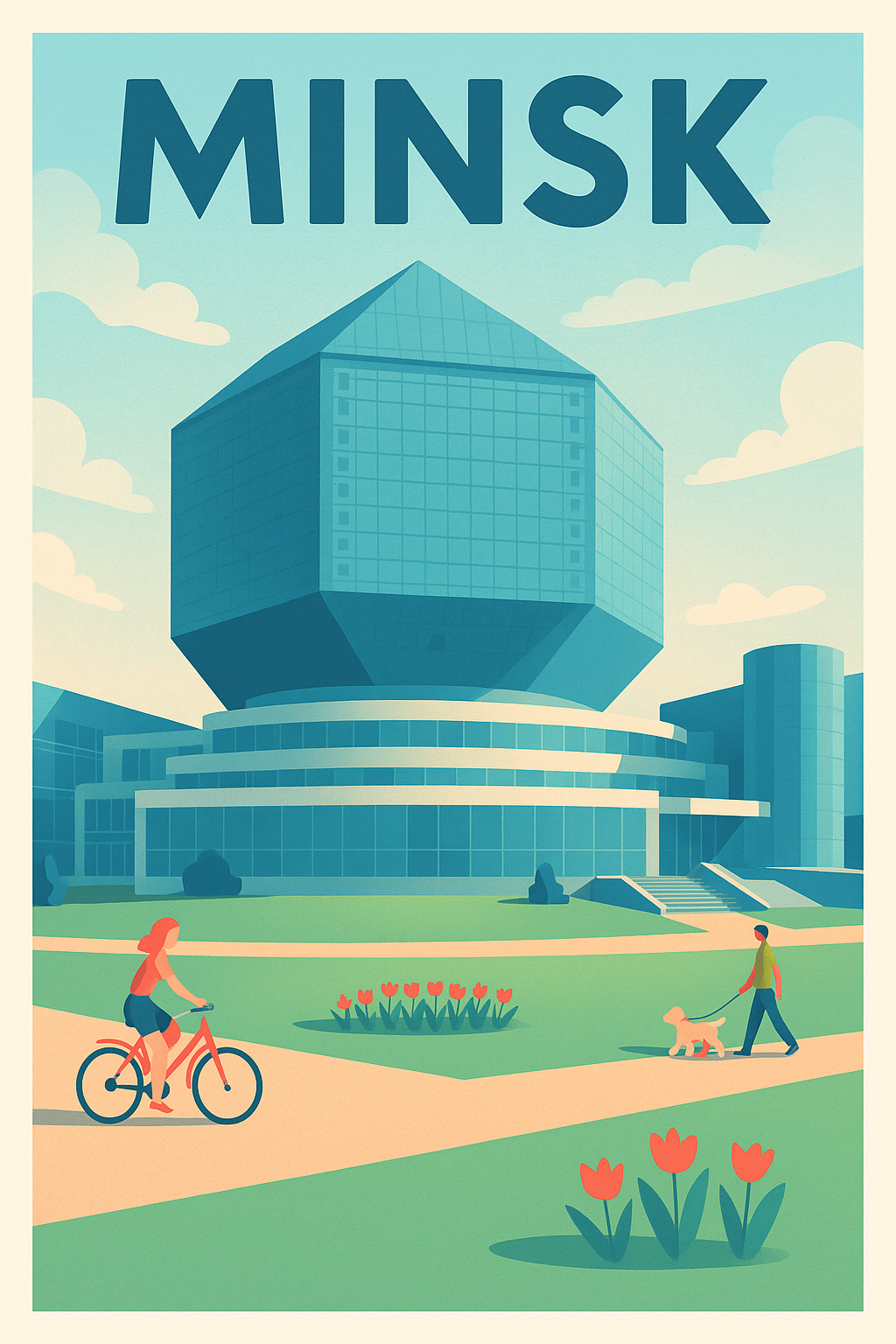 Affiche de Minsk - L'architecture emblématique au cœur de la ville