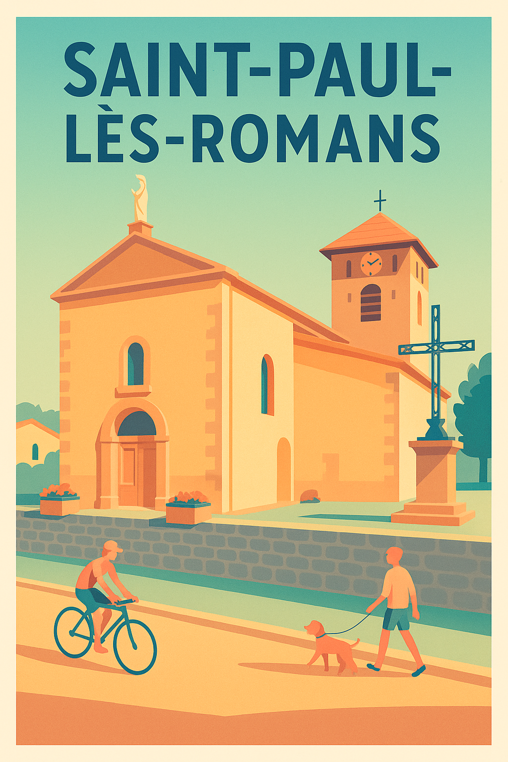 Affiche de Saint-Paul-lès-Romans - Charme et douceur au cœur du village
