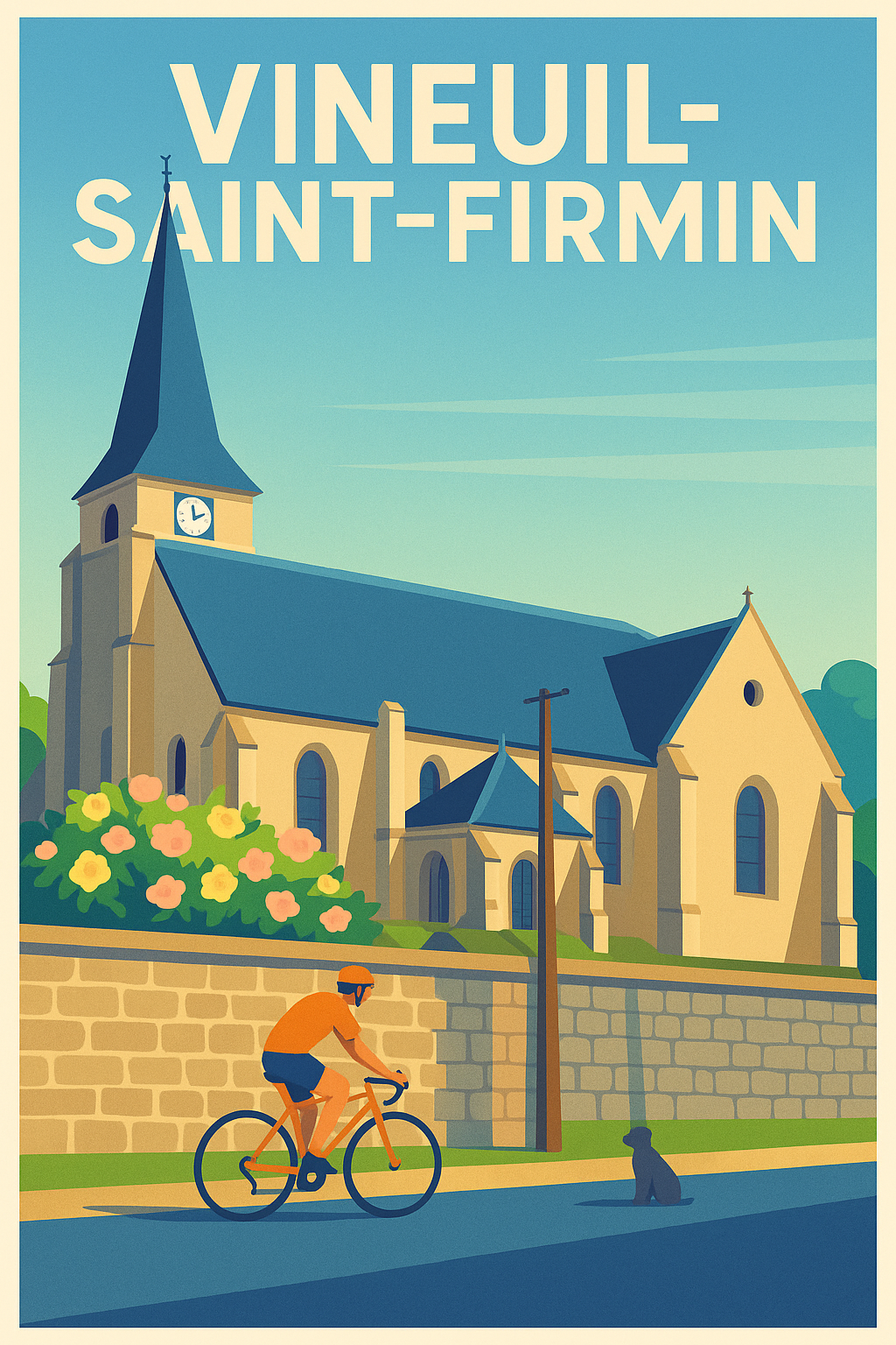 Affiche de Vineuil-Saint-Firmin - L'élégance intemporelle d'un village paisible