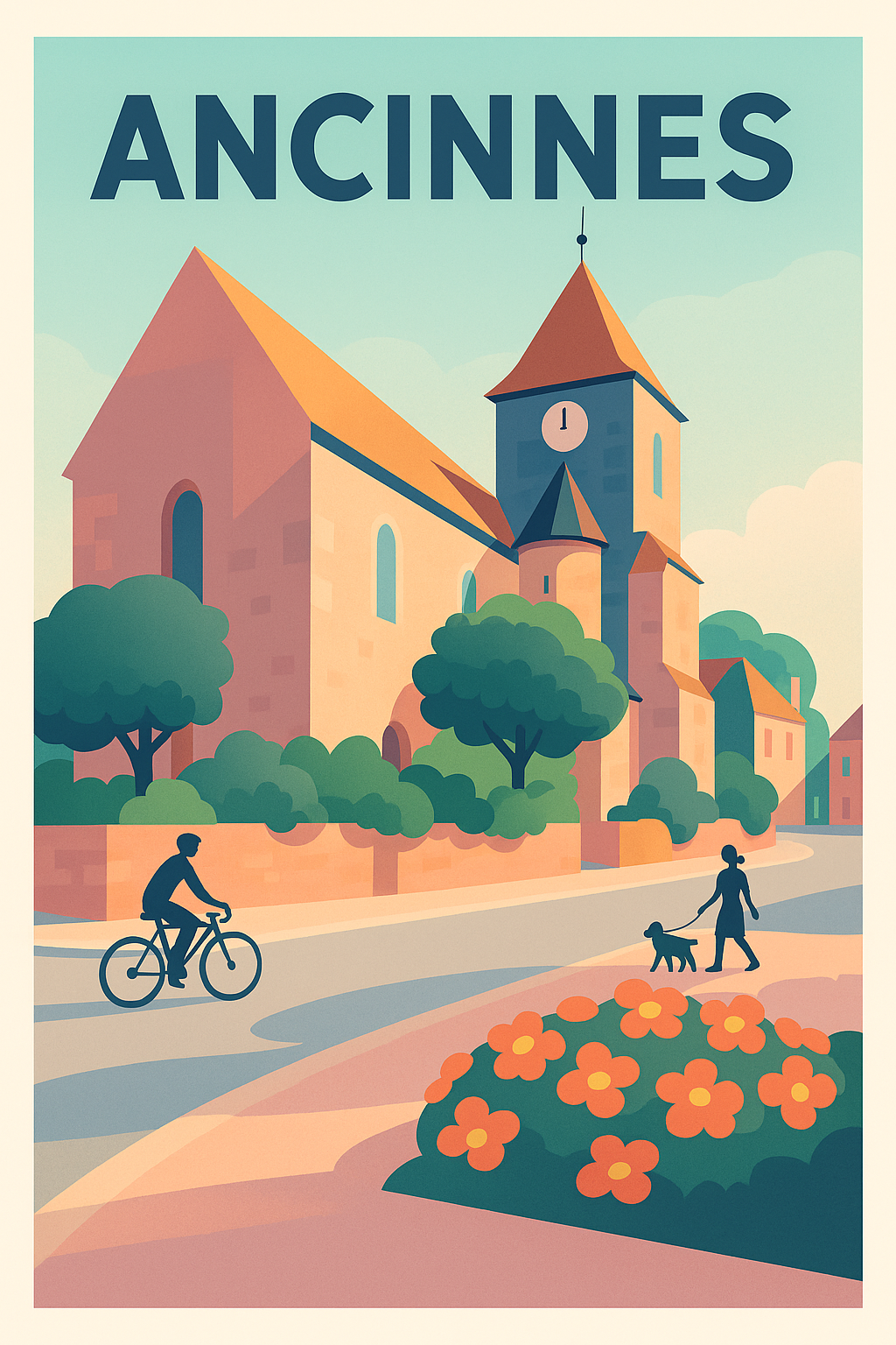 Affiche de Ancinnes - L'élégance paisible d'un village normand