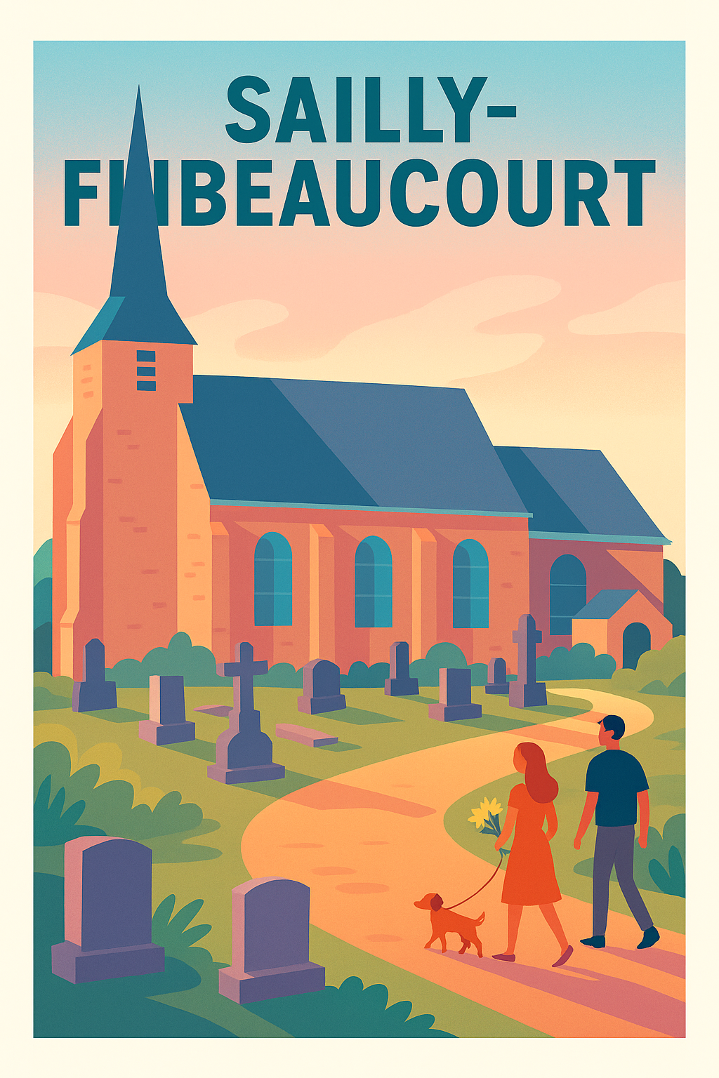 Affiche de Sailly-Flibeaucourt - Promenade au crépuscule
