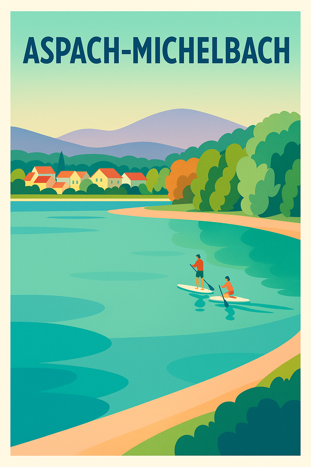 Affiche de Aspach-Michelbach - Évasion nature et détente au fil de l'eau