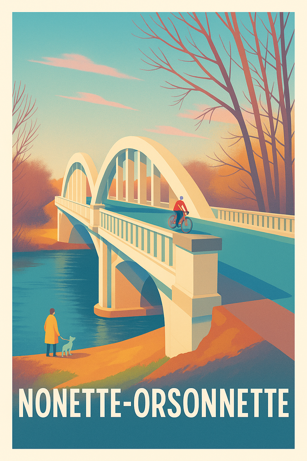 Affiche Nonette-Orsonnette — Charme paisible et naturel · poster d'art de Nonette-Orsonnette