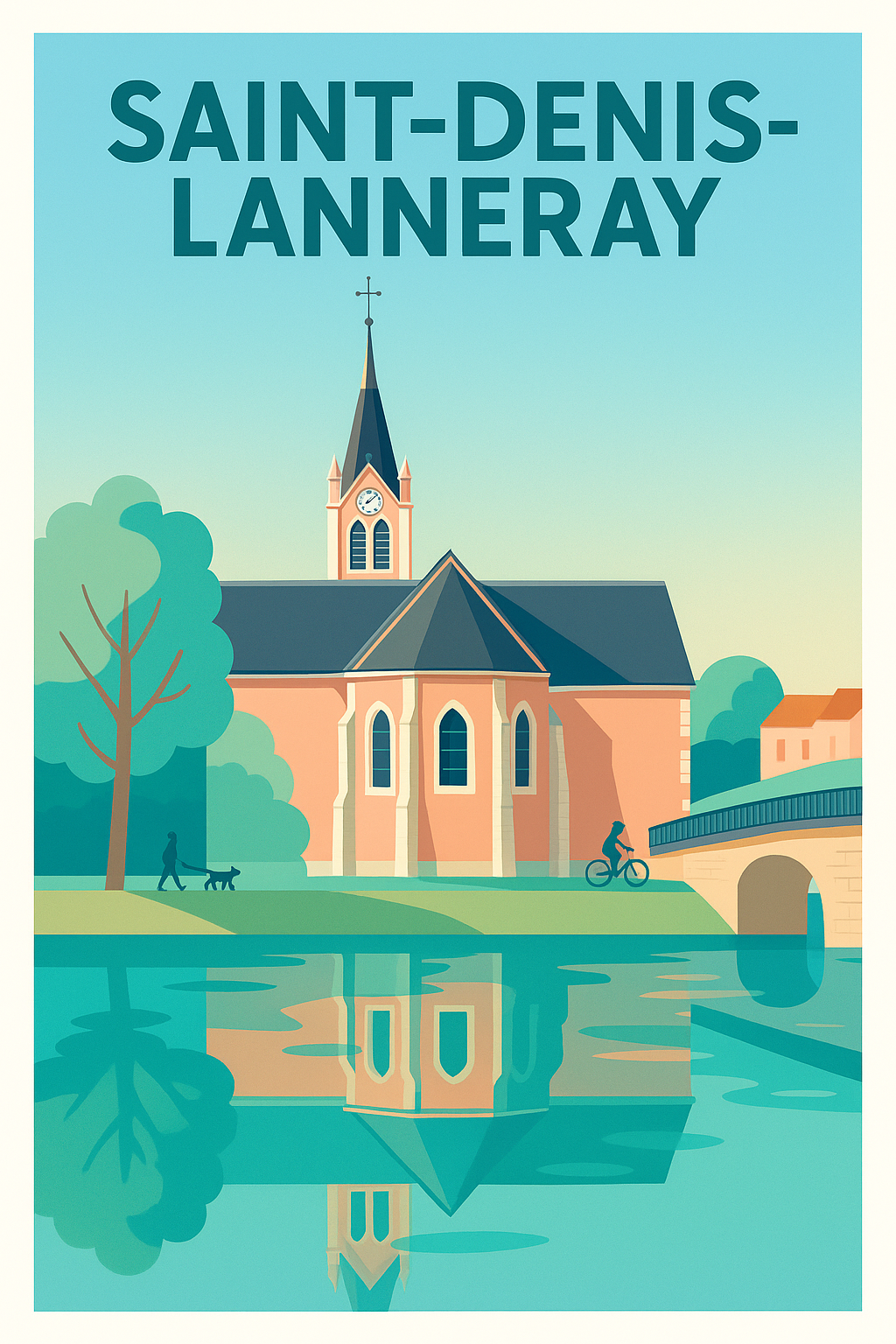 Affiche de Saint-Denis-Lanneray - Charme paisible au bord de l'eau