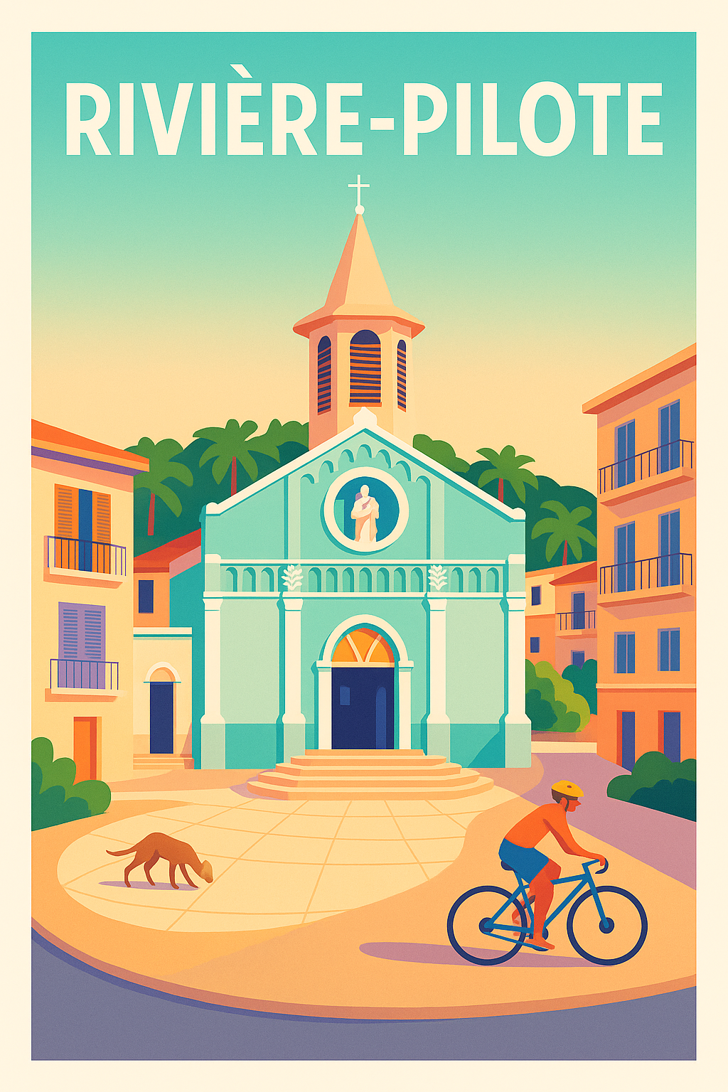 Affiche de Rivière-Pilote - Charme tropical et douceur de vivre