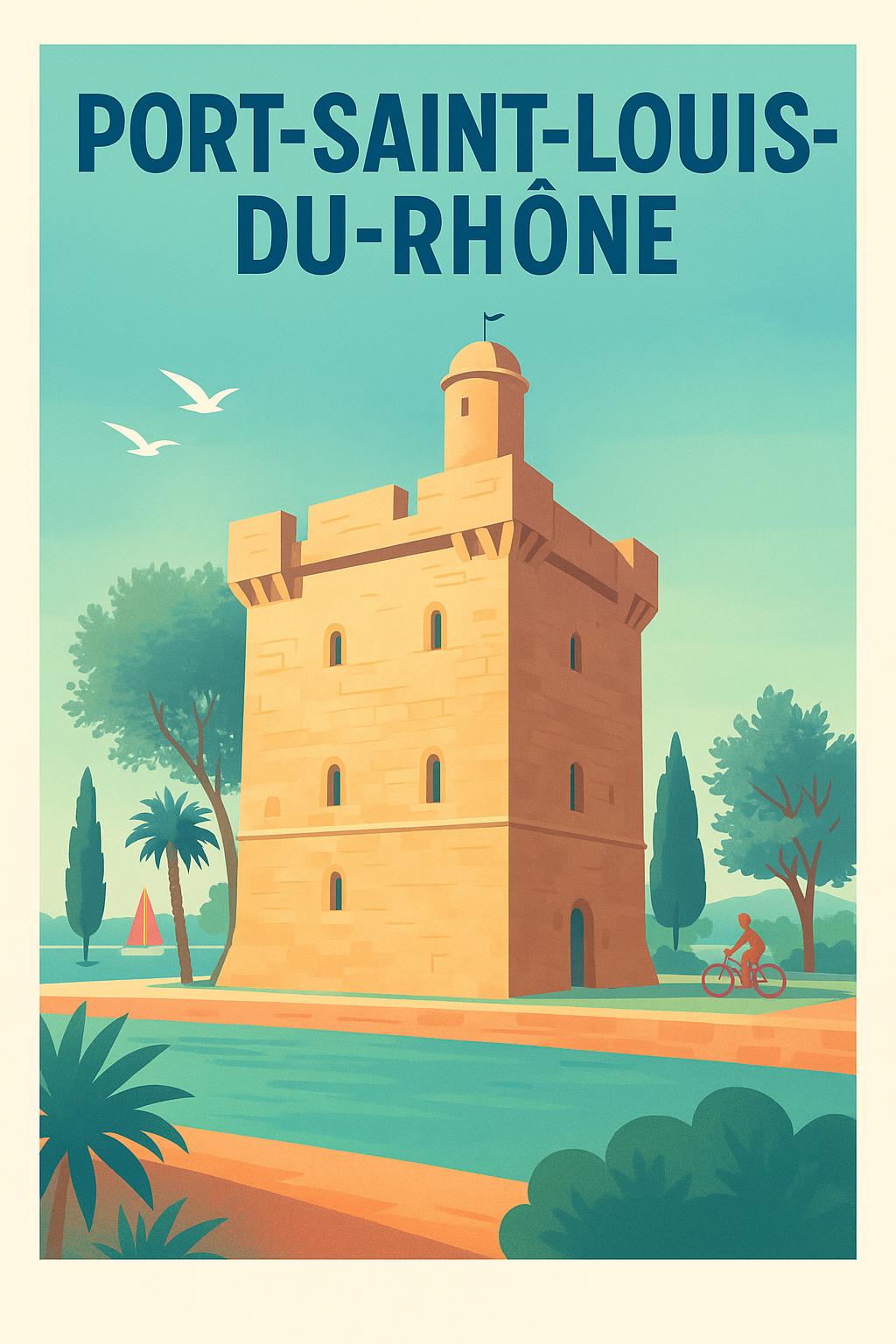 Affiche de Port-Saint-Louis-du-Rhône - Charme provençal au fil de l'eau