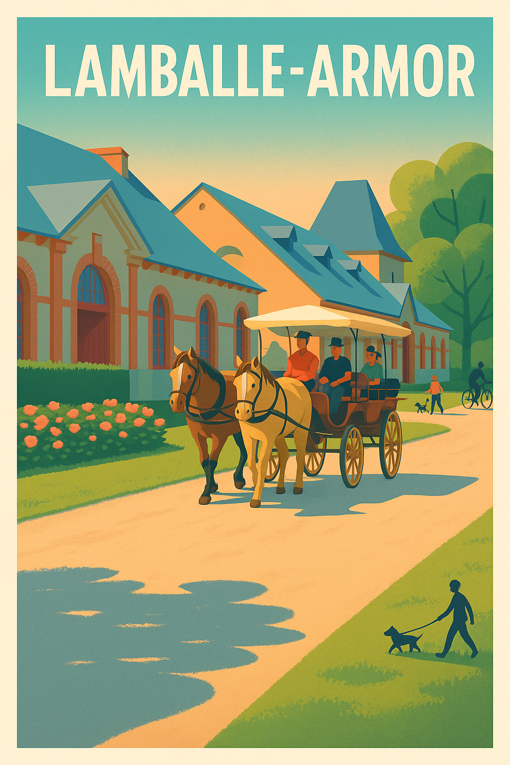 Affiche de Lamballe-Armor - Charme et tradition bretonne