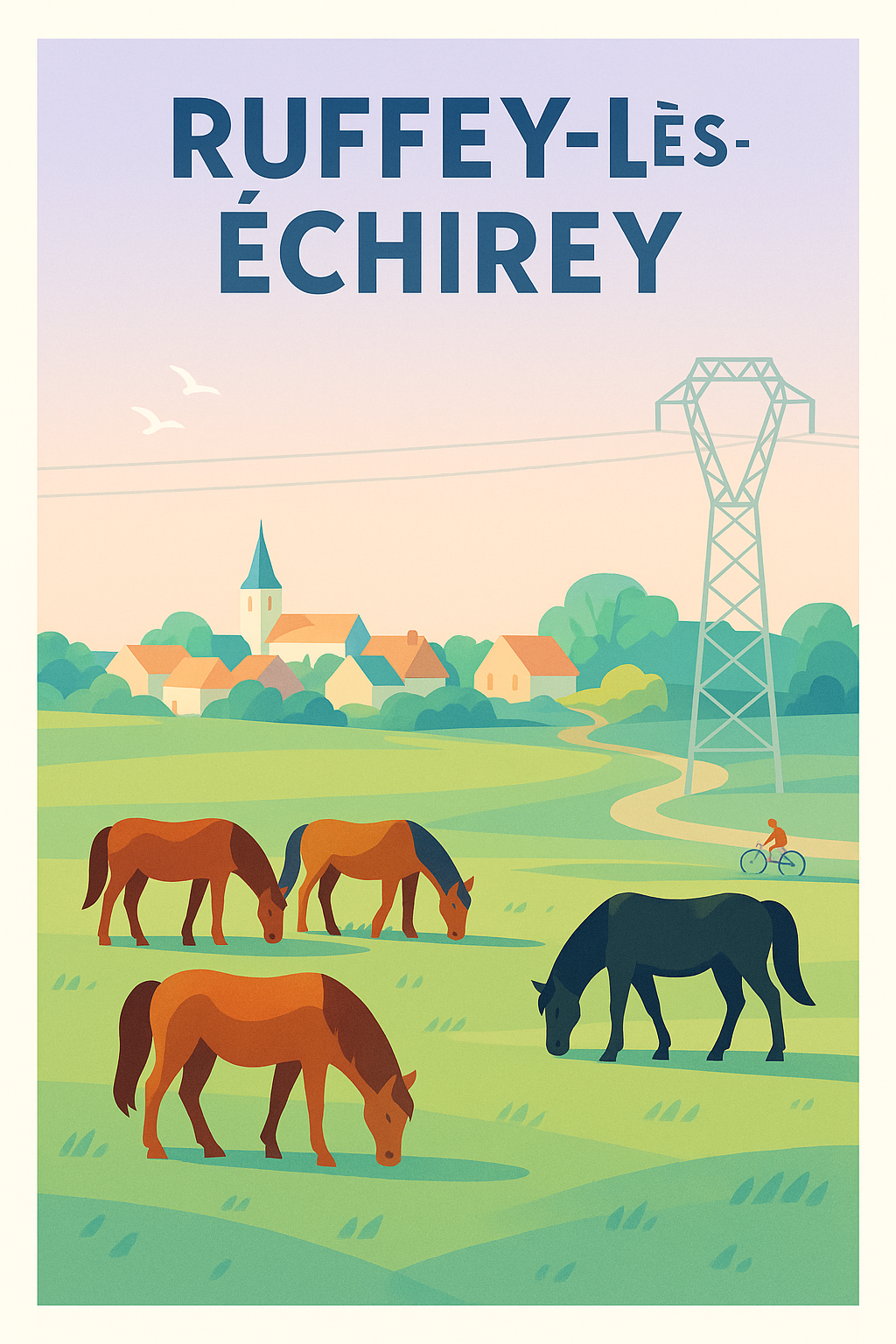 Affiche de Ruffey-lès-Echirey - Charme campagnard et nature apaisante